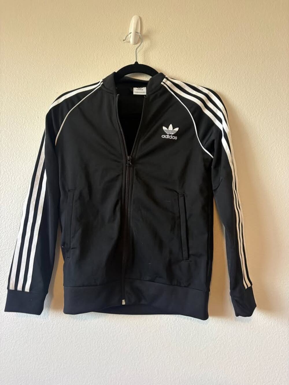 Adidas Originals Black Track Jacket - Youth 11-12Y